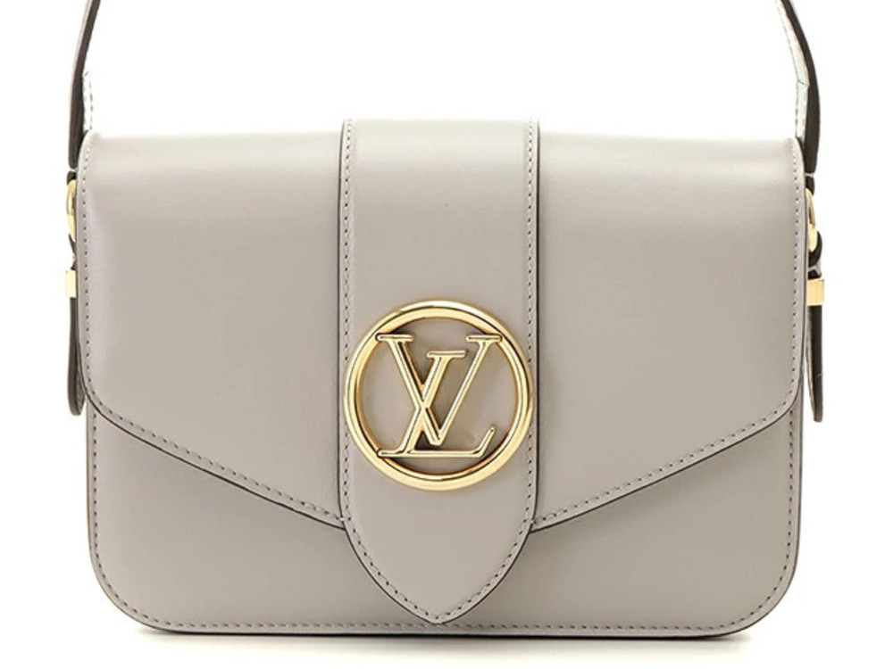 LOUIS VUITTON Shoulder Bag Pont Neuf Calf Grisli
